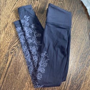 Flower pattern lululemon leggings